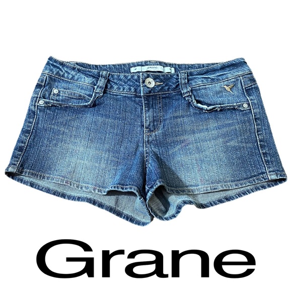 Grane Blue Denim Jean Shorts Womens Size Juniors 9